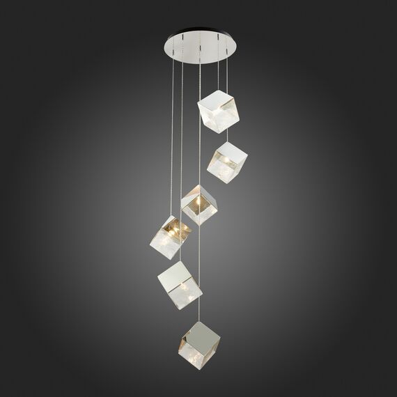 SL1182.103.06 Светильник подвесной ST-Luce Хром/Прозрачный, Хром G9 6*5W RIELLO, изображение 2