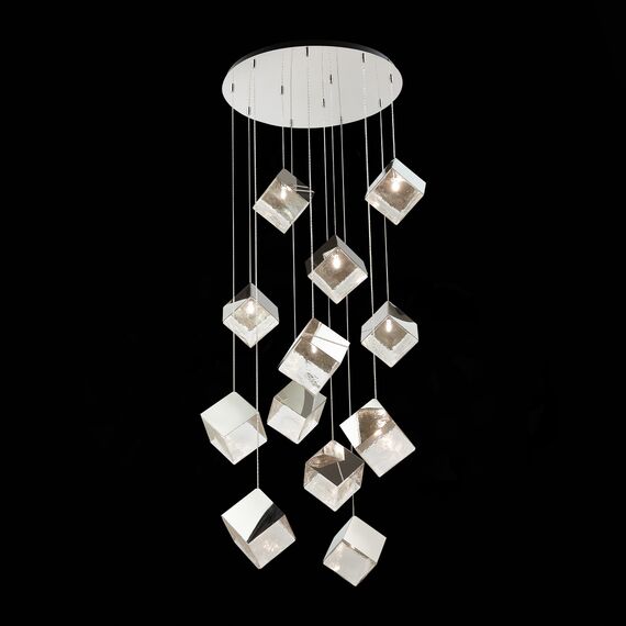 SL1182.103.12 Светильник подвесной ST-Luce Хром/Прозрачный, Хром G9 12*5W RIELLO