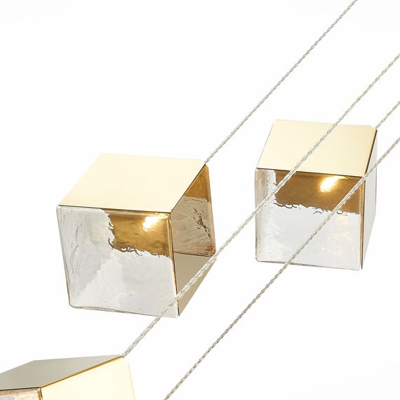 SL1182.203.06 Светильник подвесной ST-Luce Золотистый/Прозрачный, Золотистый G9 6*5W RIELLO, изображение 5