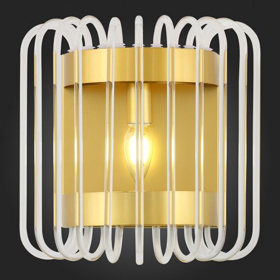 SL1228.201.01 Бра ST-Luce Золотистый/Прозрачный E14 1*40W GROSSETO, изображение 2