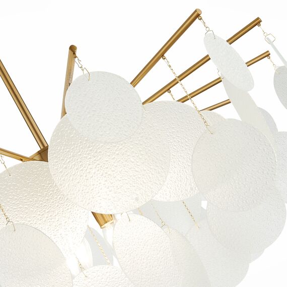 SL1231.302.08 Люстра потолочная ST-Luce Латунь/Белый E14 8*60W VITTORIA, изображение 5