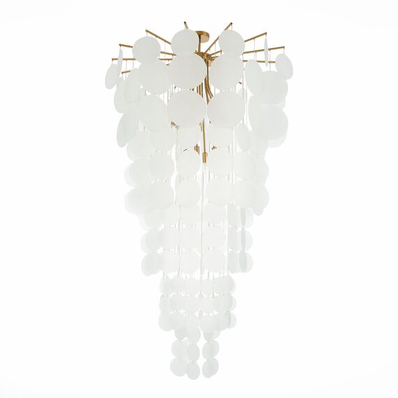 SL1231.303.12 Люстра подвесная ST-Luce Латунь/Белый E14 12*60W VITTORIA, изображение 4