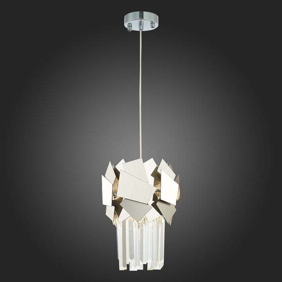 SL1232.103.01 Подвес ST-Luce Хром/Прозрачный, Хром E14 1*60W CASERTA, изображение 2