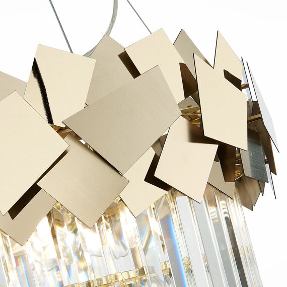 SL1232.203.06 Светильник подвесной ST-Luce Золотистый/Прозрачный, Золотистый E14 6*60W CASERTA, изображение 6