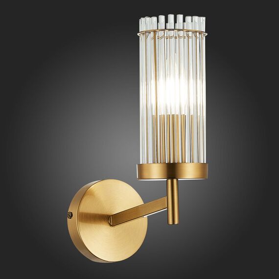 SL1233.301.01 Бра ST-Luce Латунь/Прозрачный E14 1*60W BITONTO, изображение 2