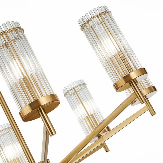 SL1233.302.08 Люстра потолочная ST-Luce Латунь/Прозрачный E14 8*60W BITONTO, изображение 6