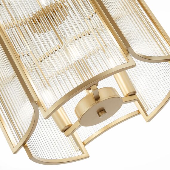 SL1234.203.08 Люстра подвесная ST-Luce Шампань/Прозрачный, Шампань E14 8*60W COSENZA, изображение 6