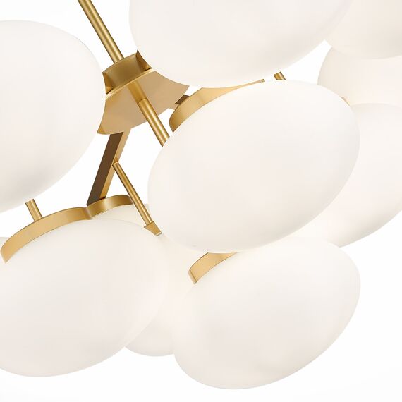 SL1503.203.13 Люстра подвесная ST-Luce Золотистый/Белый E27 13*40W MODICA, изображение 6