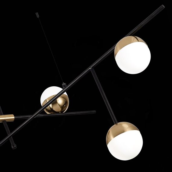 SL1507.422.06 Люстра потолочная ST-Luce Черный/Белый, Золотистый G9 6*5W 4000K ALBERO, изображение 7