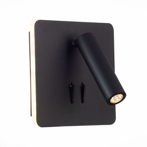 SL1586.431.01 Светильник настенный Черный LED 1*9W 3000K 624Lm Ra>80  IP20 L-xW140xH140 170-240V Настенные светильники, изображение 3