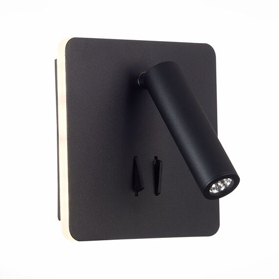 SL1586.431.01 Светильник настенный Черный LED 1*9W 3000K 624Lm Ra>80  IP20 L-xW140xH140 170-240V Настенные светильники, изображение 4