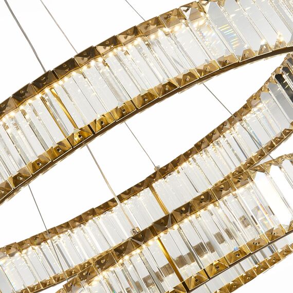 SL1622.303.02 Люстра подвесная ST-Luce Латунь/Прозрачный LED 1*70W 4000K TIVOLI, изображение 9