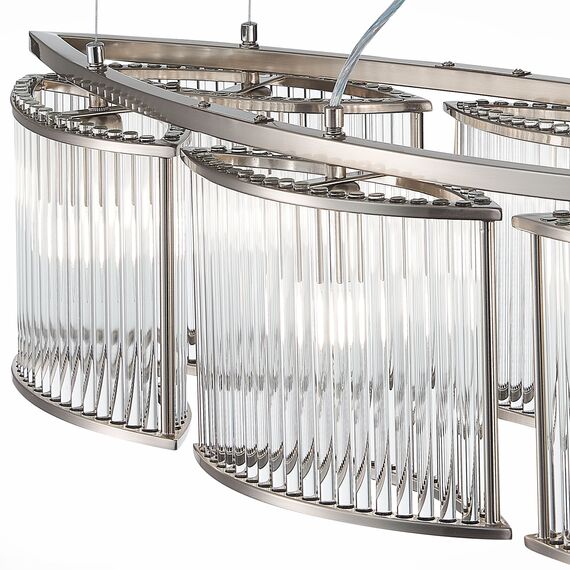 SL1627.103.06 Люстра подвесная ST-Luce Хром/Прозрачный E14 6*40W VELLETRI, изображение 6