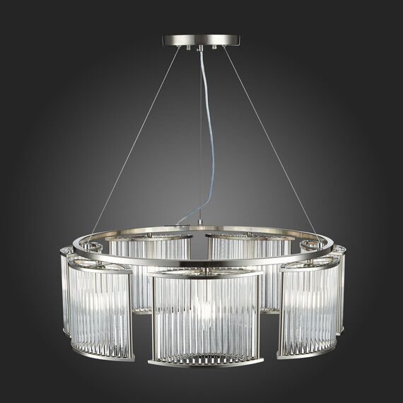 SL1627.103.07 Люстра подвесная ST-Luce Хром/Прозрачный E14 7*40W VELLETRI, изображение 8