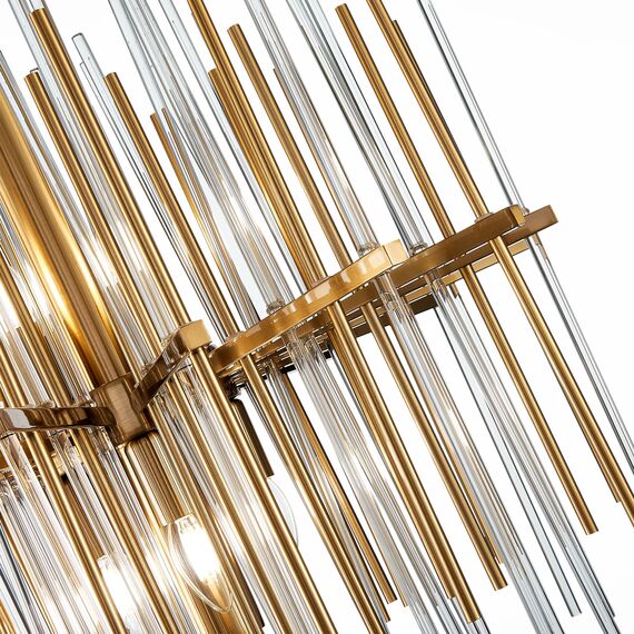 SL1628.303.08 Люстра подвесная ST-Luce Латунь/Прозрачный, Латунь E14 8*40W TERAMO, изображение 12