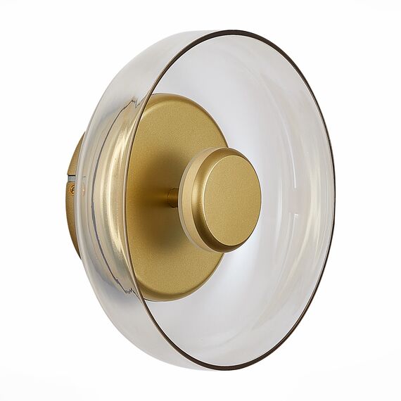 SL6002.201.01 Светильник настенный ST-Luce Золотистый/Янтарный LED 1*7W 4000K LAZIO, изображение 4