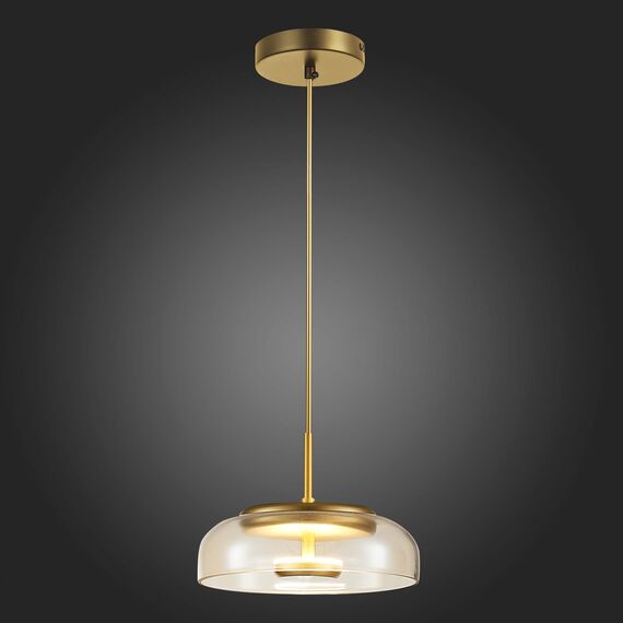 SL6002.203.01 Подвес ST-Luce Золотистый/Янтарный LED 1*7W 4000K LAZIO, изображение 2