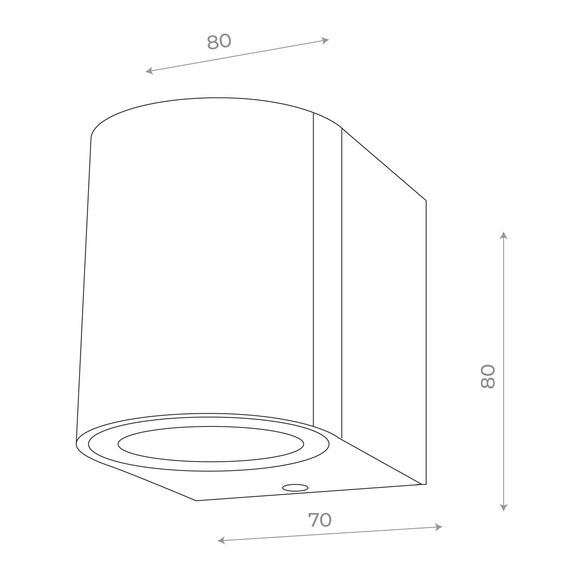 SL9001.401.01 Светильник уличный настенный ST-Luce Черный/ GU10 1*35W BORGO, изображение 4