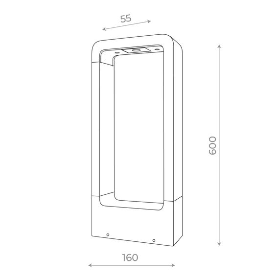 SL9506.405.01 Светильник уличный наземный ST-Luce Черный LED 1*7W 4000K ERTA, изображение 4