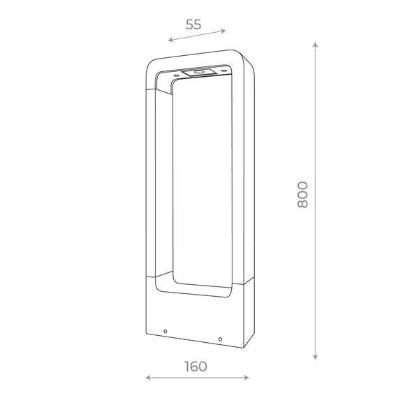 SL9506.415.01 Светильник уличный наземный ST-Luce Черный LED 1*7W 4000K ERTA, изображение 4
