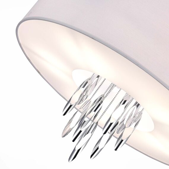 SL1353.103.05 Люстра подвесная ST-Luce Хром/Белый E14 5*60W NETTUNO, изображение 5