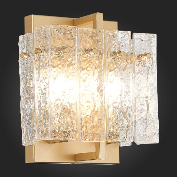 SL1632.201.02 Бра ST-Luce Шампань/Прозрачный E14 2*60W MIRA, изображение 2