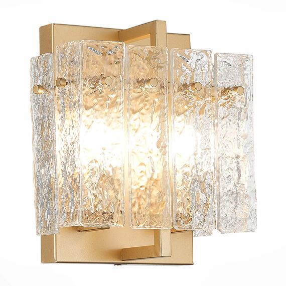 SL1632.201.02 Бра ST-Luce Шампань/Прозрачный E14 2*60W MIRA, изображение 3