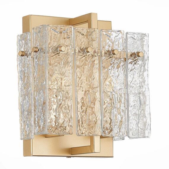 SL1632.201.02 Бра ST-Luce Шампань/Прозрачный E14 2*60W MIRA, изображение 4