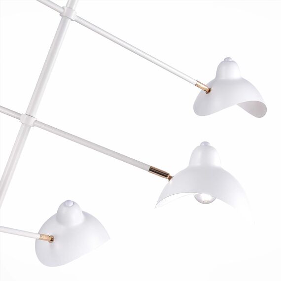 SL1801.503.06 Люстра подвесная ST-Luce Белый/Белый E14 6*60W MINNE, изображение 5