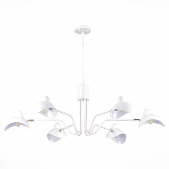 SL1801.513.06 Люстра подвесная ST-Luce Белый/Белый E14 6*60W MINNE, изображение 4