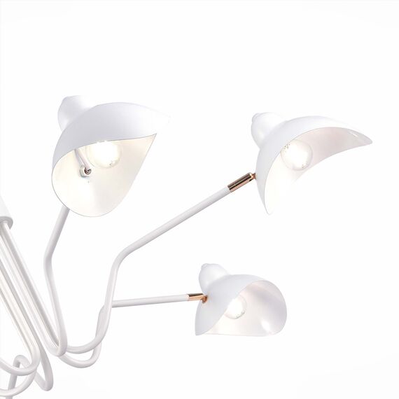 SL1801.513.06 Люстра подвесная ST-Luce Белый/Белый E14 6*60W MINNE, изображение 5