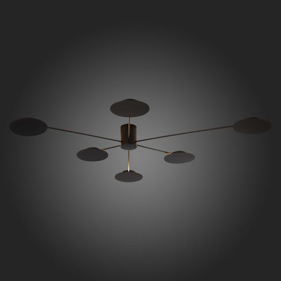 SL6006.402.06 Светильник потолочный ST-Luce Черный/Черный LED 6*5W 3000K TONDO, изображение 2