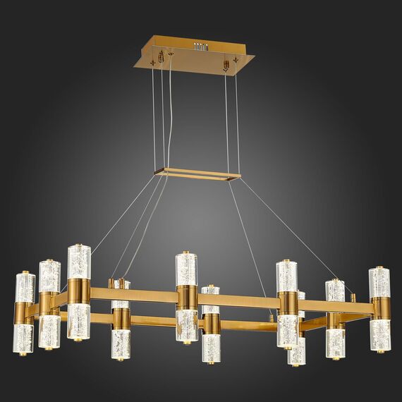 SL6007.203.20 Люстра подвесная ST-Luce Латунь/Прозрачный LED 20*2,5W 4000K GEMINA, изображение 2