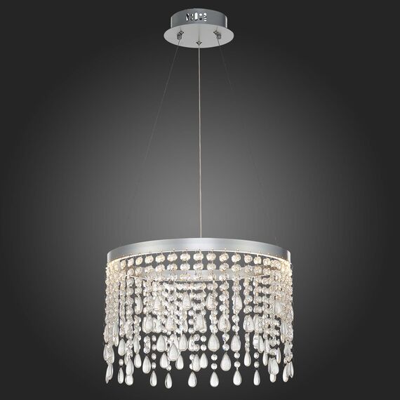 SL6201.103.24 Люстра подвесная ST-Luce Серебристый/Прозрачный LED 1*24W 3000K/4000K/6000K VEGA, изображение 2