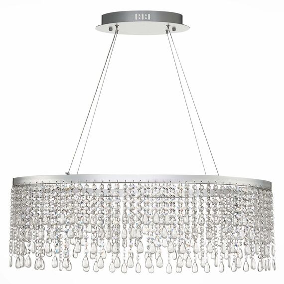 SL6201.103.37 Люстра подвесная ST-Luce Серебристый/Прозрачный LED 1*37W 3000K/4000K/6000K VEGA, изображение 4