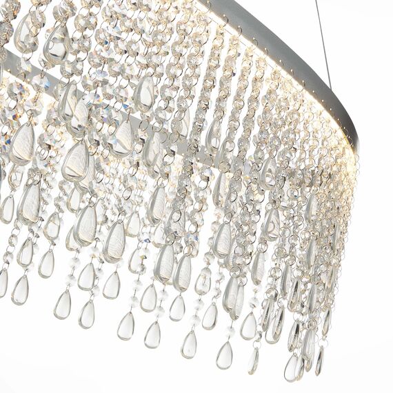 SL6201.103.37 Люстра подвесная ST-Luce Серебристый/Прозрачный LED 1*37W 3000K/4000K/6000K VEGA, изображение 6