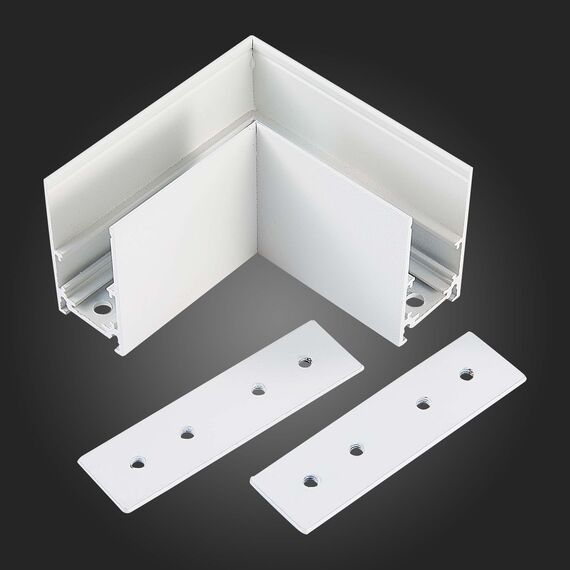 ST007.519.00 Угол-соединитель для подвесного / накладного магнитного шинопровода  ST-Luce Белый SKYLINE 48, изображение 2