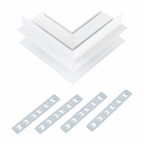 ST007.559.00 Внешний угол-соединитель для встраиваемого магнитного шинопровода ST-Luce Белый SKYLINE 48, изображение 3