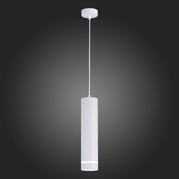 ST115.543.12 Светильник подвесной Белый LED 1*12W 4000K 936Lm Ra>90 120° IP20 D80xH300 165-265V Подвесные светильники, изображение 2
