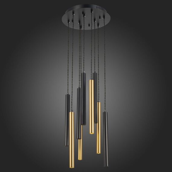 ST153.443.27 Светильник подвесной Черный LED 1*27W 4000K 2 295Lm Ra  IP20 D350xH1 500 180-240V Подвесные светильники, изображение 2