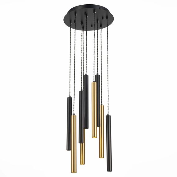 ST153.443.27 Светильник подвесной Черный LED 1*27W 4000K 2 295Lm Ra  IP20 D350xH1 500 180-240V Подвесные светильники, изображение 3