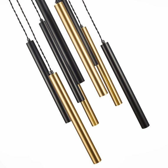 ST153.443.27 Светильник подвесной Черный LED 1*27W 4000K 2 295Lm Ra  IP20 D350xH1 500 180-240V Подвесные светильники, изображение 5