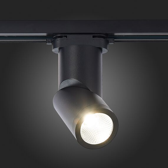 ST650.436.10 Св-к трек. Черный LED 1*10W 3000K 800Lm Ra>90 38° IP20 D60xH190 165-265V BASE, изображение 2