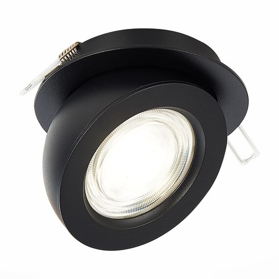 ST654.448.10 Св-к встр. Черный LED 1*10W 4000K 850Lm Ra>90 38° IP20 D109xH60 180-240V Встраиваемые светильники, изображение 4