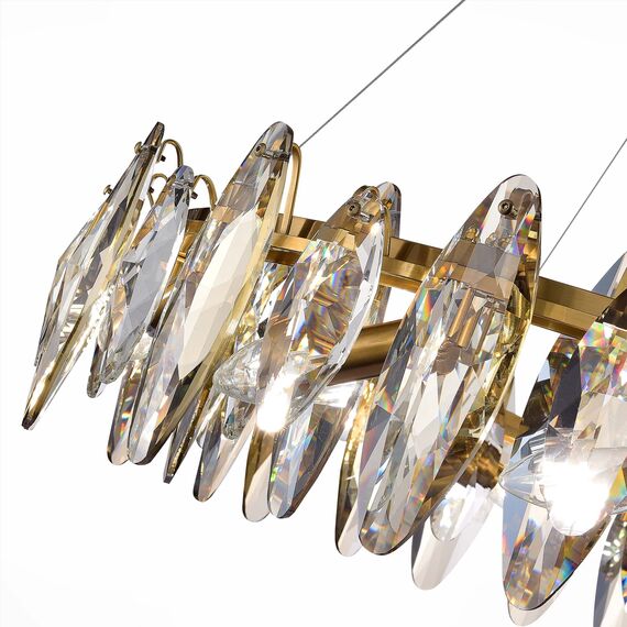 SL1227.303.12 Люстра подвесная ST-Luce Латунь/Прозрачный E14 12*40W ANCONA, изображение 2