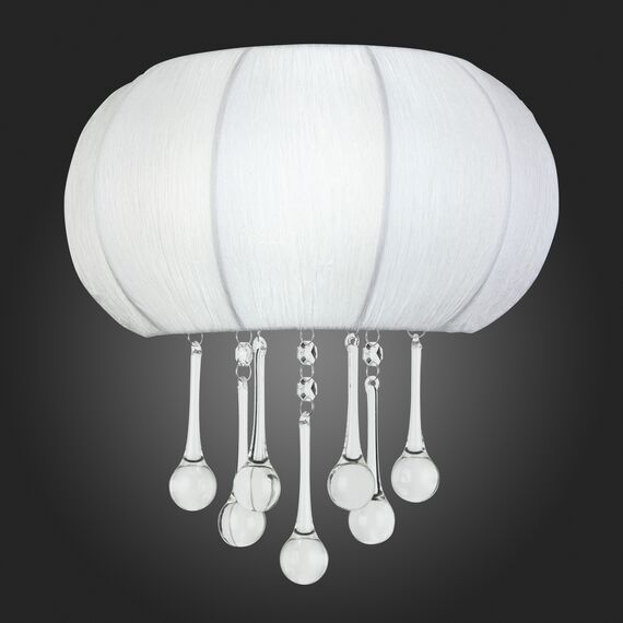 SL350.051.02 Бра ST-Luce Хром/Белый, Прозрачный E14 2*40W PREFERITA, изображение 2