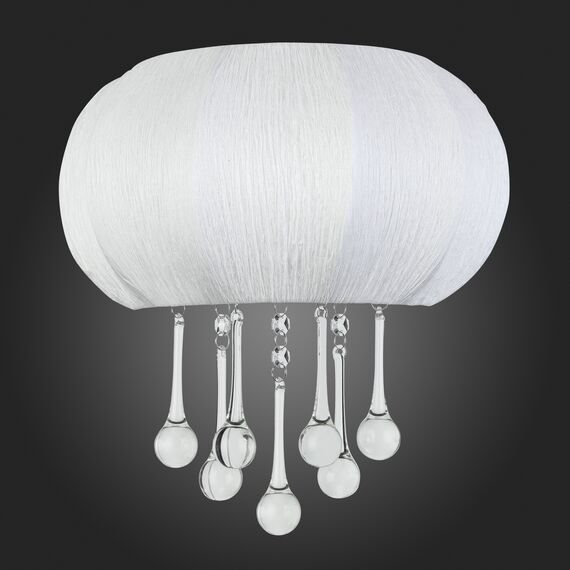 SL350.051.02 Бра ST-Luce Хром/Белый, Прозрачный E14 2*40W PREFERITA, изображение 5