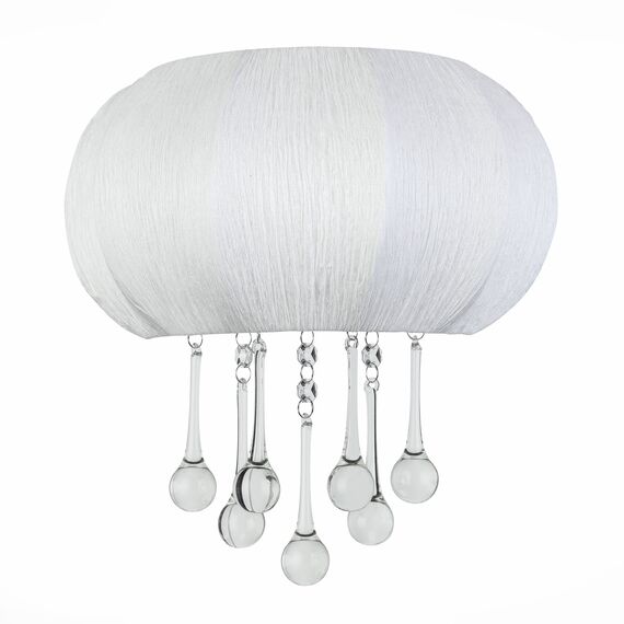 SL350.051.02 Бра ST-Luce Хром/Белый, Прозрачный E14 2*40W PREFERITA, изображение 6