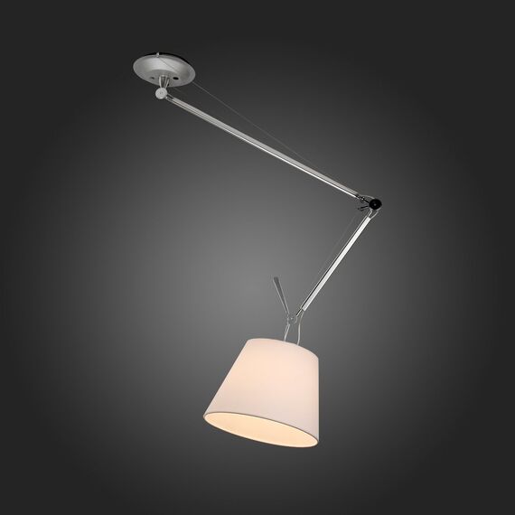 SL464.103.01 Светильник потолочный ST-Luce Хром/Белый E27 1*40W (из 2-х коробок) REDUZION, изображение 2