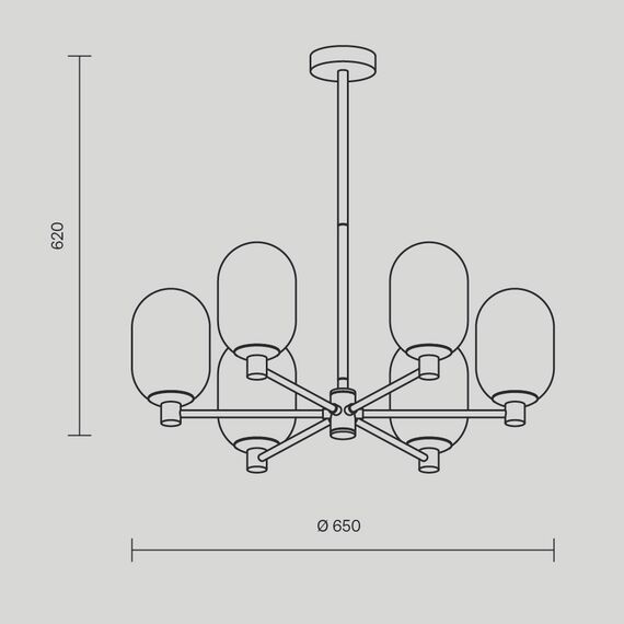 Подвесной светильник Freya FR1012PL-06BS, изображение 6
